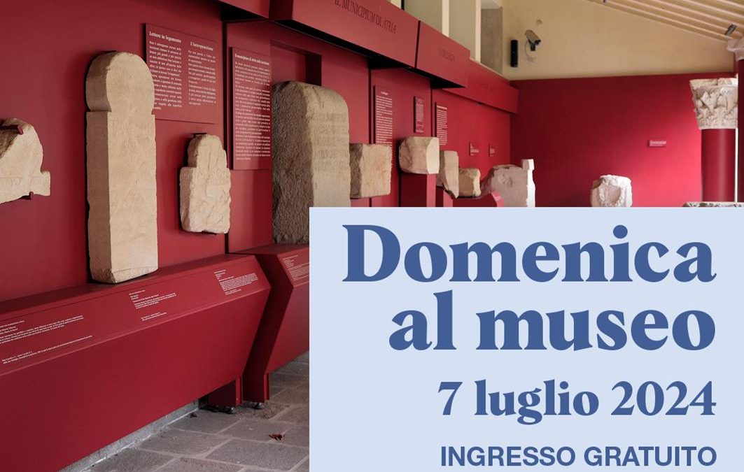 Domenica 7 luglio. Torna #domenicalmuseo